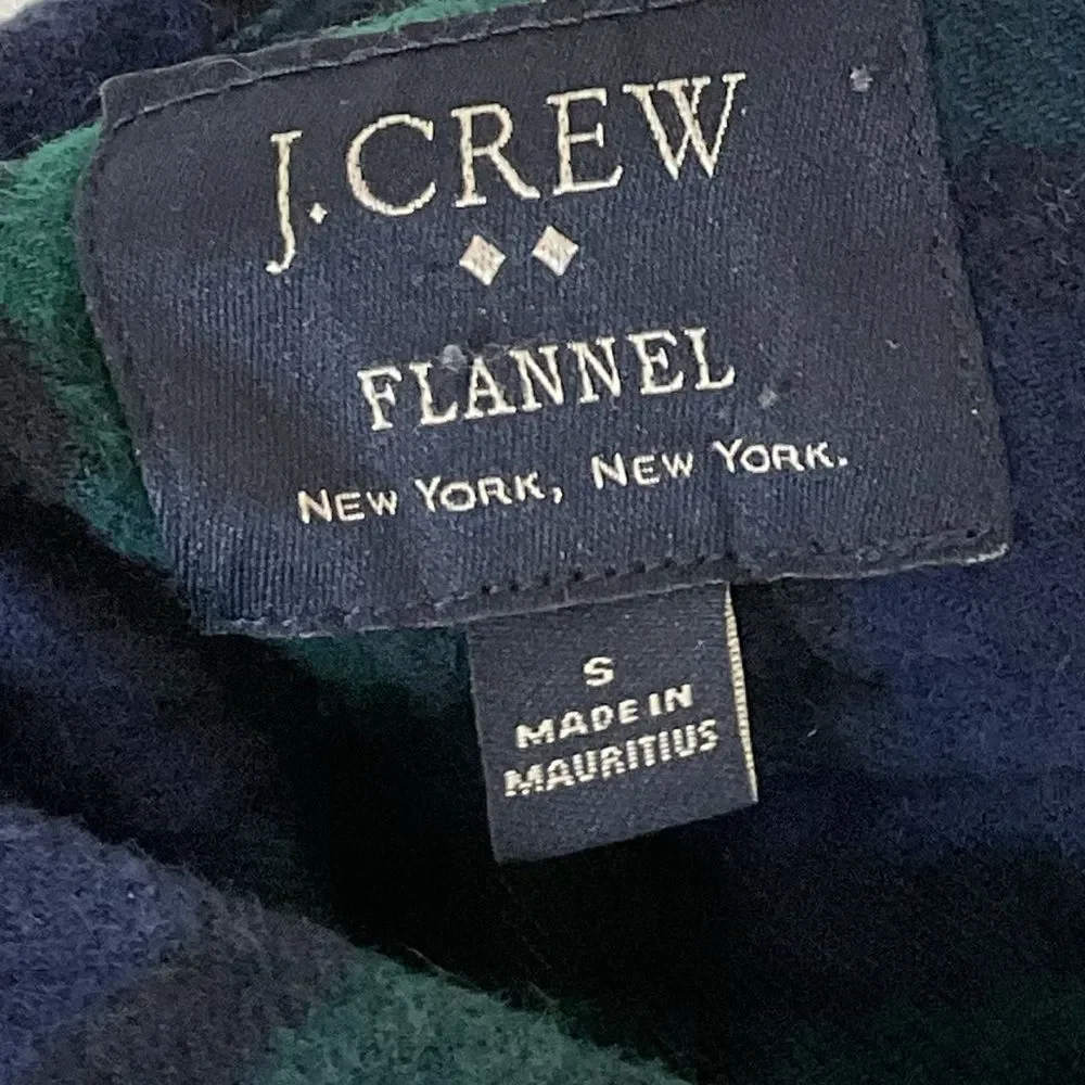 J. Crew Checkered Plaid Flannel Size S